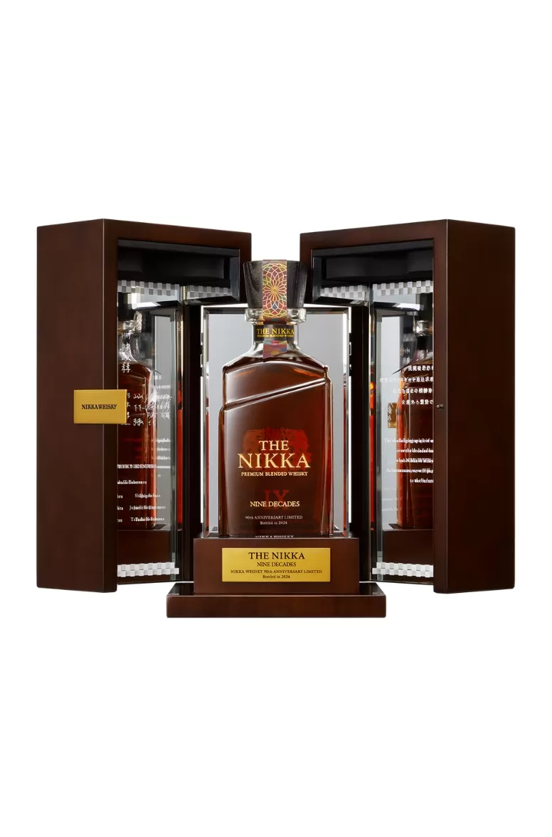 【雅庄　】【空き瓶】NIKKA IX ウイスキー 木箱付き Nikka Nine Decades